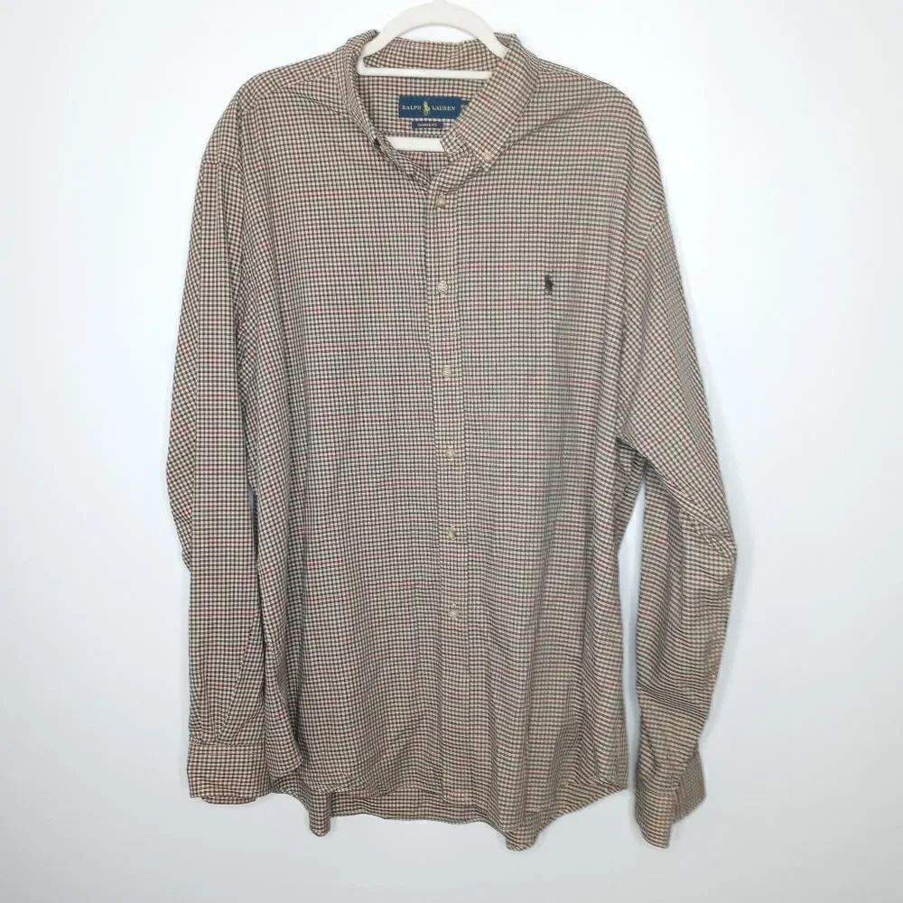 Ralph Lauren plaid shirt size XXL